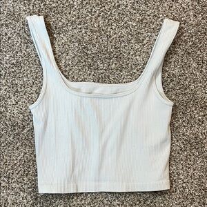 🩷White Ribbed Women's Tank Top